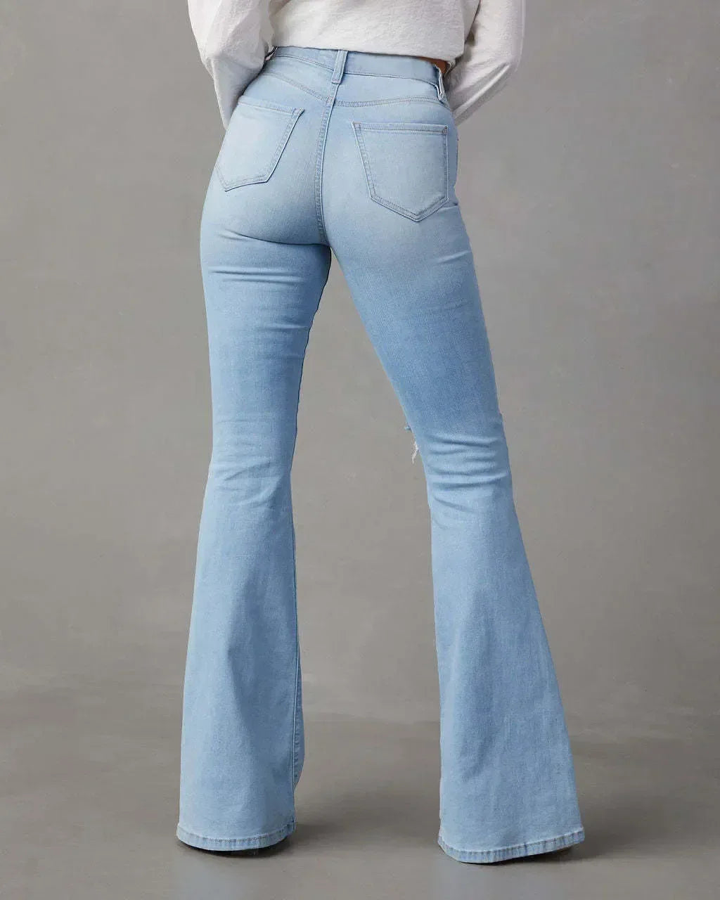 Distressed Jeans with Pockets - DAVERRI FASHIONS