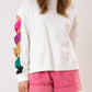 Sequin Bow Cutout Round Neck Sweatshirt - DAVERRI FASHIONS