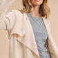 Aemi + Co Open Front Long Sleeve Longline Coat Coats