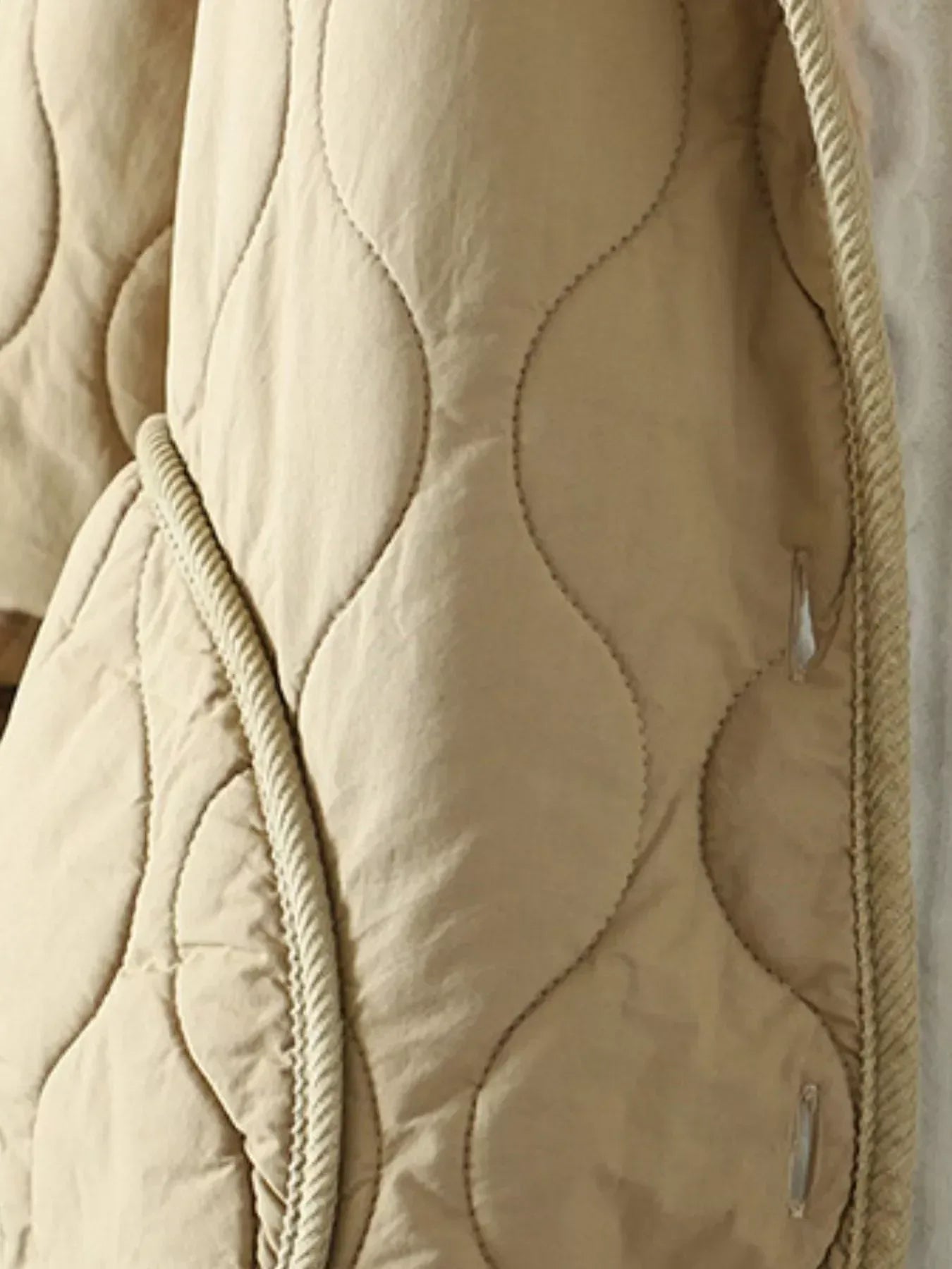 Quilted Hooded Sherpa Lined Jacket - DAVERRI FASHIONS