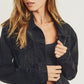RISEN Full Size Distressed Long Sleeve Denim Jacket - DAVERRI FASHIONS