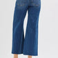 RISEN Full Size Mid Rise Crop Wide Raw Cut Hem Jeans Plus Size - DAVERRI FASHIONS