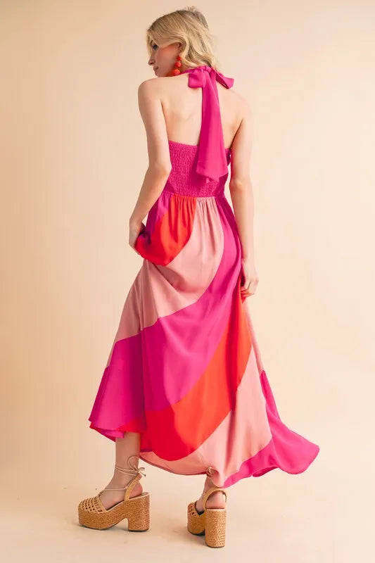 Aemi+Co Color Block Sleeveless Maxi Dress Maxi Dresses