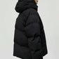 Pocketed Zip Up Hooded Puffer Jacket - DAVERRI FASHIONS