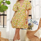 ADORA Puff Sleeve Floral Dress Yellow - DAVERRI FASHIONS