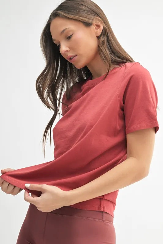 MONO B Round Neck Short Sleeve T-Shirt