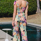 ODDI Full Size Floral Sleeveless Wide Leg Jumpsuit Jumpsuits