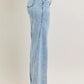 Judy Blue Full Size High Waist Wide Leg Jeans with Skewed Inseam Plus Size - DAVERRI FASHIONS