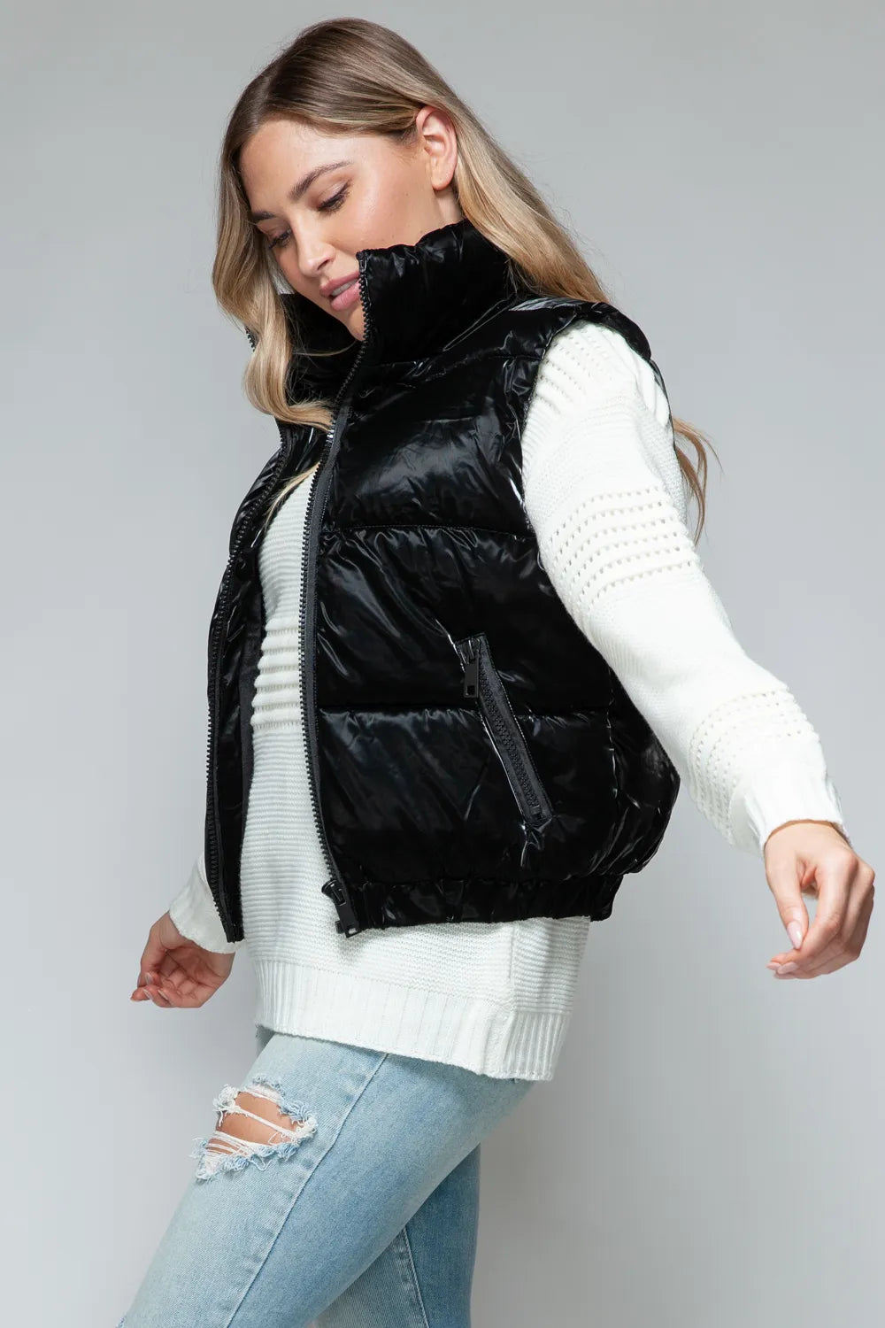 Snobbish Fine Fur Lining Quilted Vest | Vest Jackets Daverri Fashions