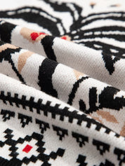 Daverri Fashions Floral Button Down Cardigan with Geometric Border - DAVERRI FASHIONS