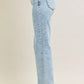 Judy Blue Full Size High Waist Stone Wash Straight Jeans Plus Size - DAVERRI FASHIONS