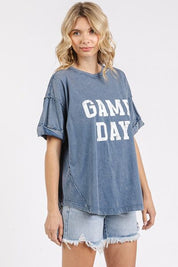 Mittoshop GAME DAY Round Neck Short Sleeve T-Shirt T-Shirts