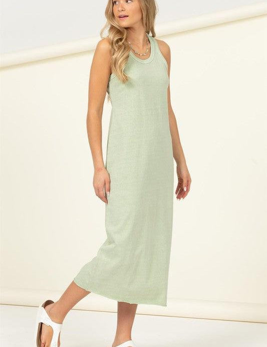 Fun Day Sleeveless Shift Midi Dress Midi Dresses