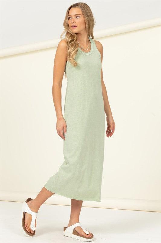 Fun Day Sleeveless Shift Midi Dress Midi Dresses