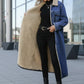 Daverri Fashions Sherpa Lined Longline Denim Jacket - DAVERRI FASHIONS