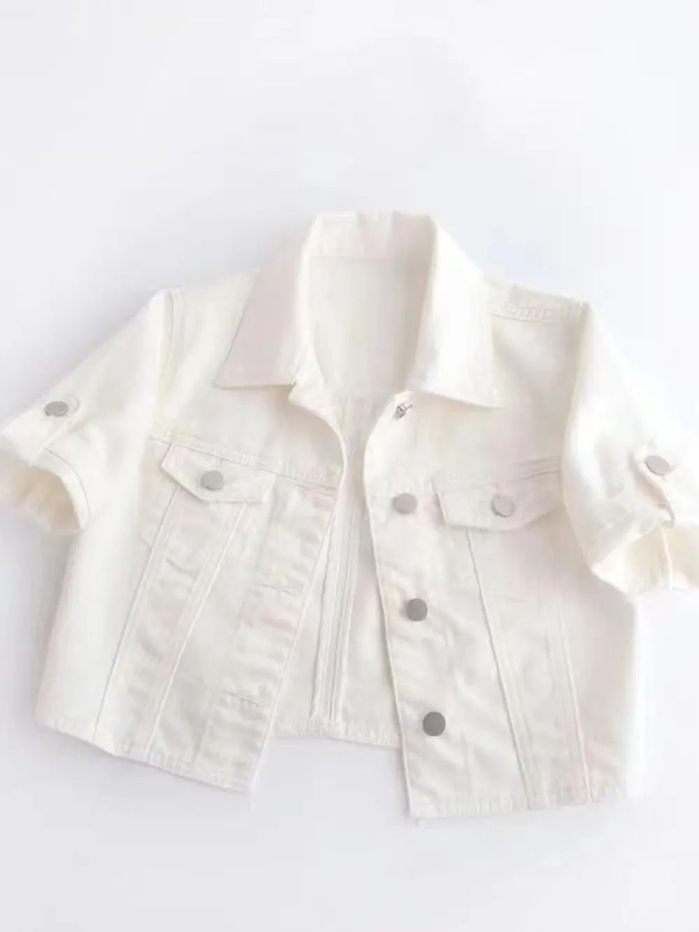 Full Size Cropped Denim Jacket Plus Size | Jackets Daverri Fashions