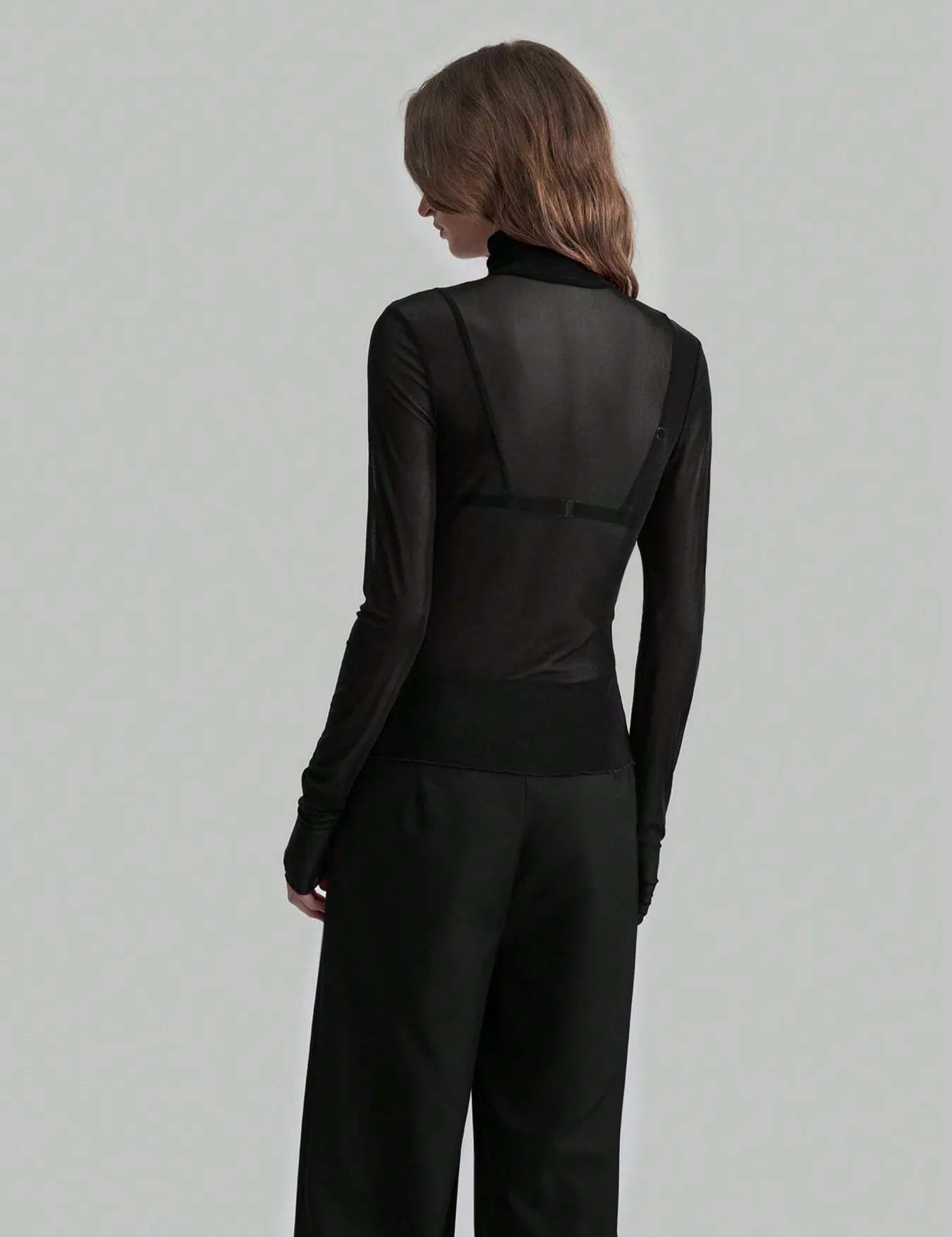 Turtleneck Long Sleeve Top | Tops Daverri Fashions
