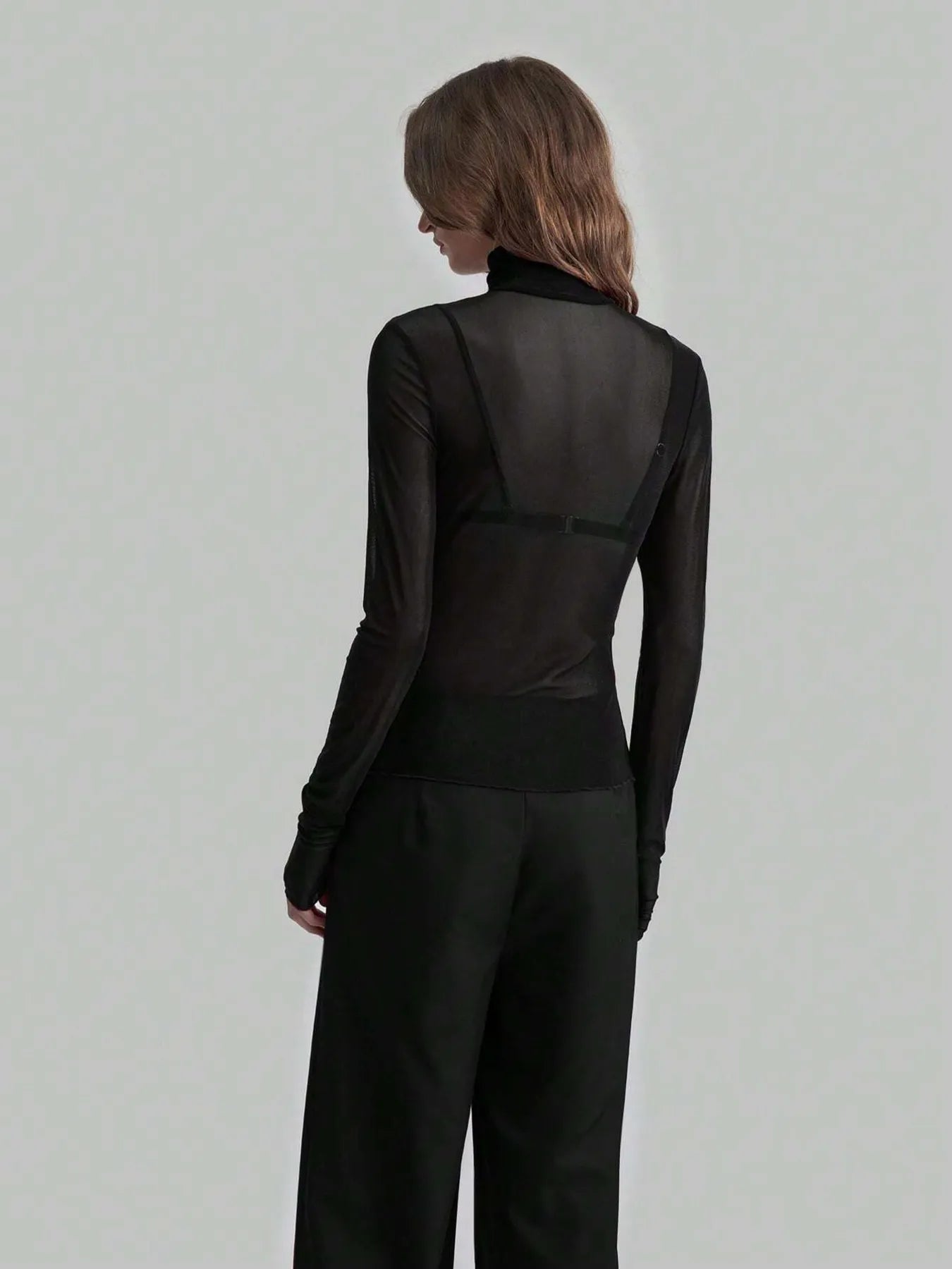 Turtleneck Long Sleeve Top | Tops Daverri Fashions