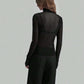Turtleneck Long Sleeve Top - DAVERRI FASHIONS