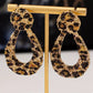 18K Gold-Plated Leopard Dangle Earrings - DAVERRI FASHIONS