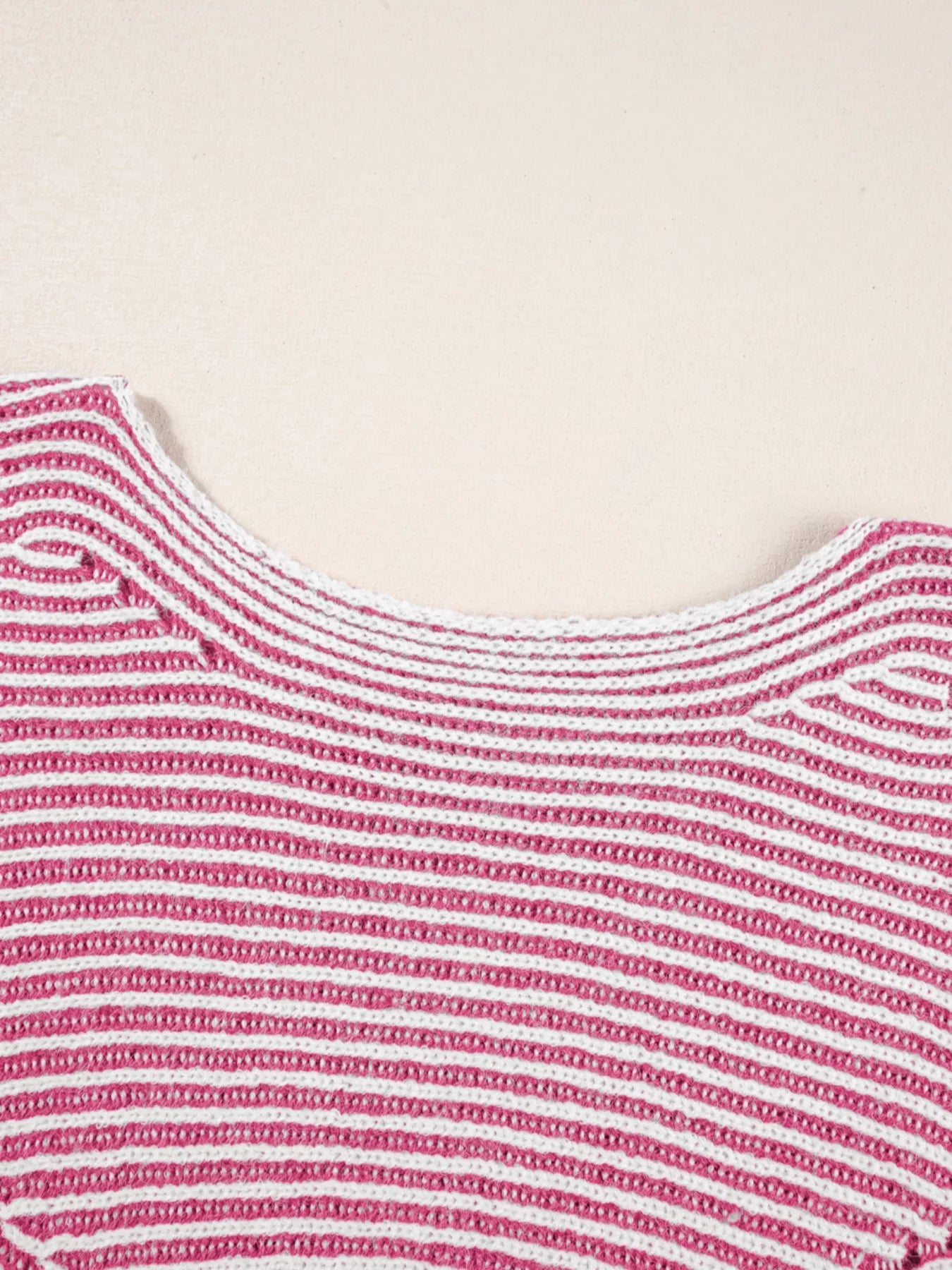 Striped Boat Neck Casual Sweater | Sweaters Daverri Fashions