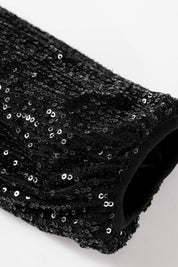 Sequin Zip Up Long Sleeve Jacket | Jackets Daverri Fashions