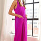 ADORA Textured Wide-Leg Jumpsuit Jumpsuits