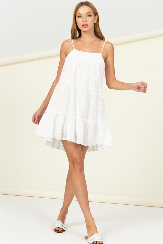 Eyelet Tiered Cami Dress Cami Dresses