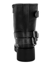Caribou Harness Detail Biker Boots | Boots Daverri Fashions