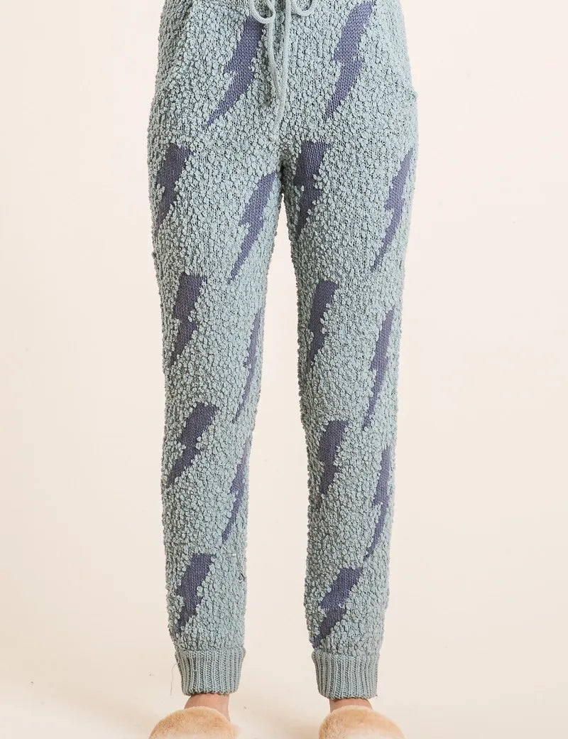 DUST SAGE BiBi Cozy Soft Hairy Popcorn Sweater Pants | Pants Daverri Fashions