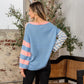 Striped Dropped Shoulder Sweater Sweaters
