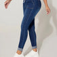 Drawstring Cropped Jeans - DAVERRI FASHIONS