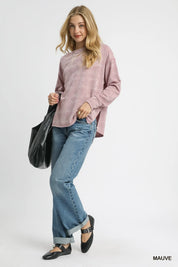 Umgee Textured Knit Long Sleeve Top | Knit Tops Daverri Fashions