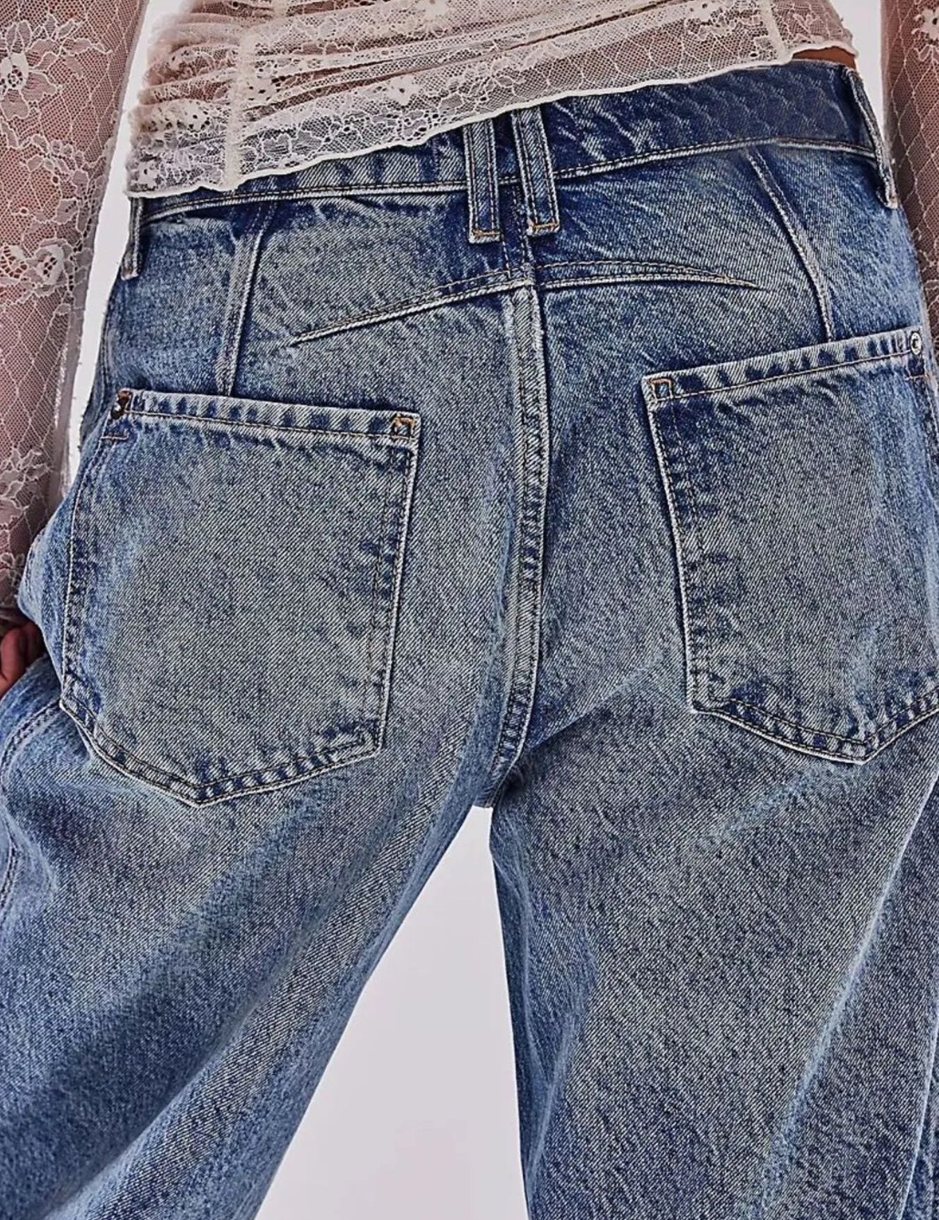 Wide Leg Relaxed Fit Barrel Jeans | Jeans Daverri Fashions