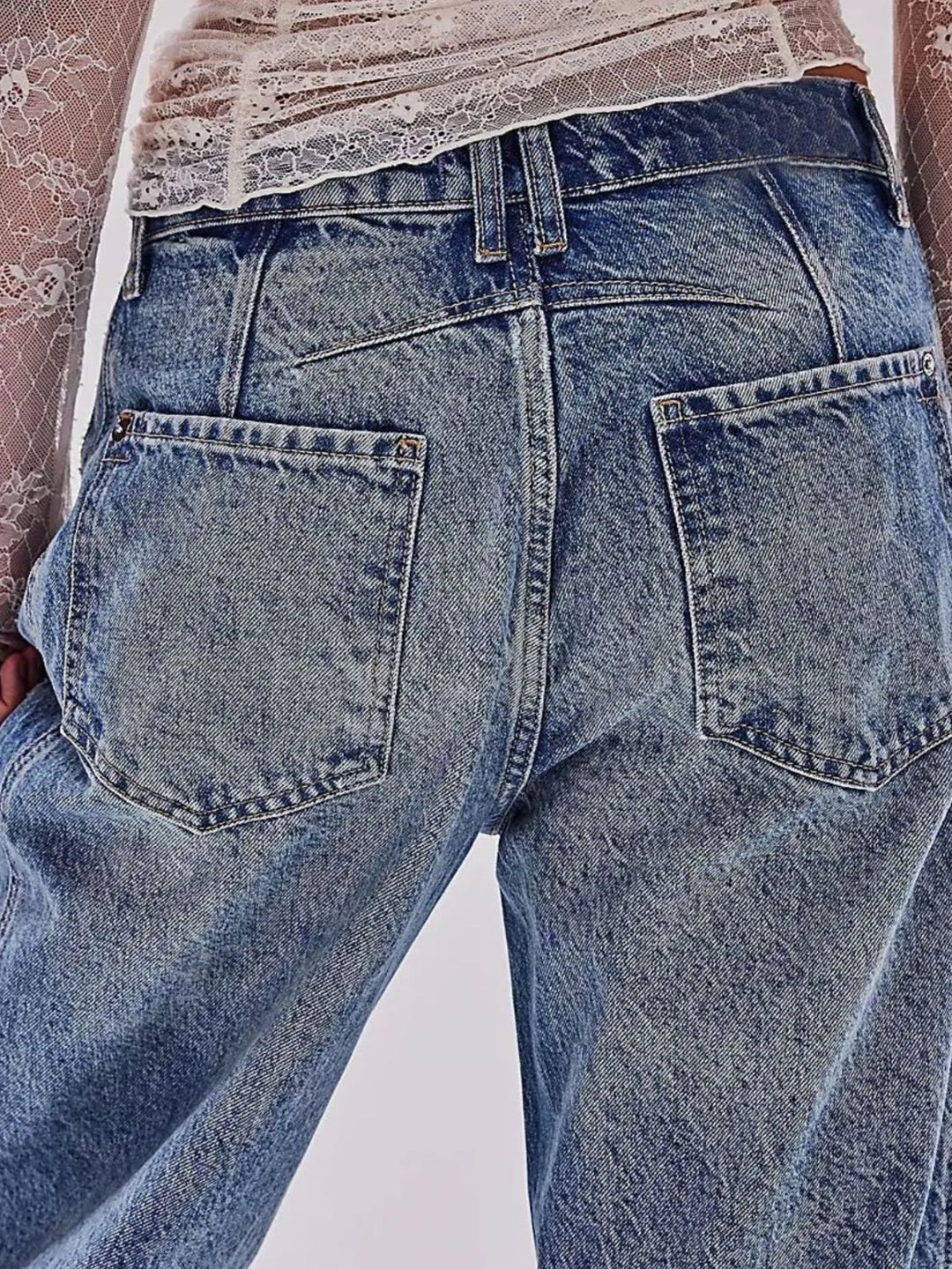 Wide Leg Relaxed Fit Barrel Jeans | Jeans Daverri Fashions