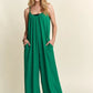 ADORA Wide Leg Casual Cami Jumpsuit KELLY GREEN S