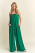 ADORA Wide Leg Casual Cami Jumpsuit KELLY GREEN S