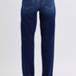 Judy Blue Full Size Raw Hem Straight Leg Jeans Jeans