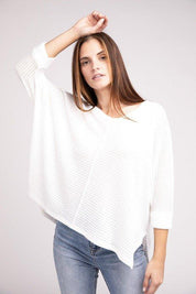 Zenana 3/4 Sleeve Hi-Low Top Shirts & Tops