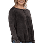 Plus Long Sleeve Cotton Waffle Knit Top Shirts & Tops