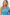 BiBi Blue Chevron Pointelle Pearl Knit Top Tops