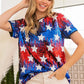 BiBi American Theme Star Pattern Sequin Top Tops