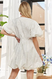 ADORA Puff Sleeve Floral Dress | Daverri Fashions