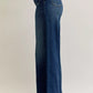 Judy Blue High Waist Palazzo Jeans with Front Patch Pockets - DAVERRI FASHIONS