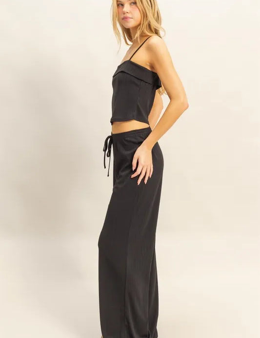HYFVE Rib Knit Cami Top and Pants Set | Outfit Sets Daverri Fashions