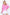 HOPELY Hot Pink Star Pattern Oversized Waffle T-Shirt T-Shirts