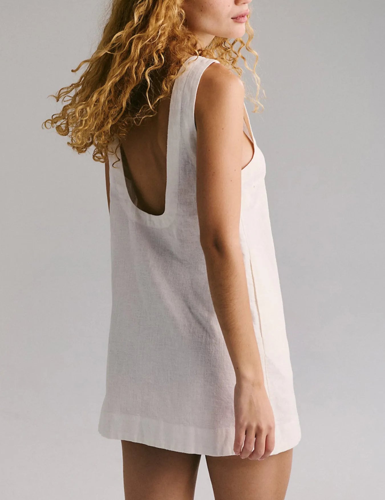 Backless Sleeveless Denim Mini Dress | Mini Dresses Daverri Fashions