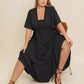 Plus Size Boho Ruffled Maxi Dress with Flutter Sleeves - DAVERRI FASHIONS