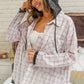 BiBi Casual Check Shirts With Hood Tops
