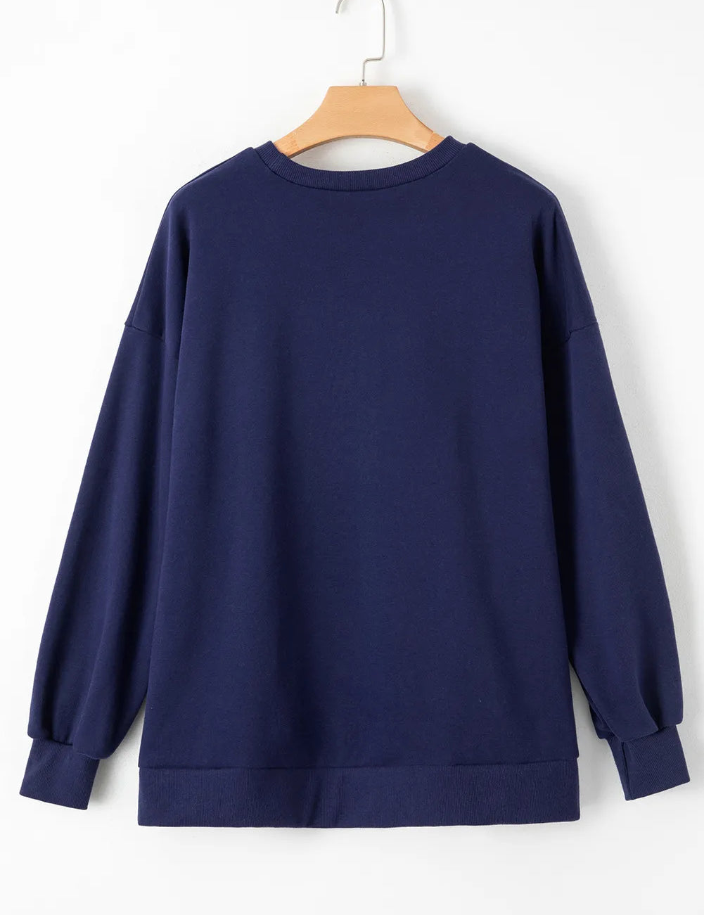 Round Neck Long Sleeve Sweatshirt | Sweatshirts Daverri Fashions